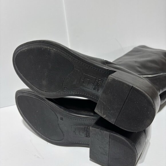 Emanuele Crasto Women’s Black Leather Knee High Boots, Size EUR 39, US 8 M - Picture 6 of 6